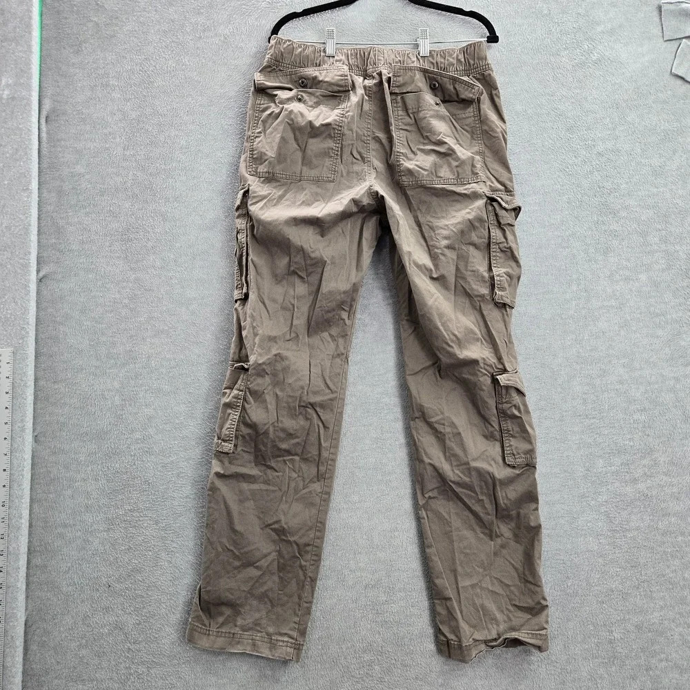 Hollister Men Pants L Brown Slim Straight Epic Flex‎ Cargo Pockets 31